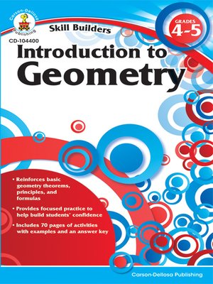 cover image of Introduction to Geometry, Grades 4--5